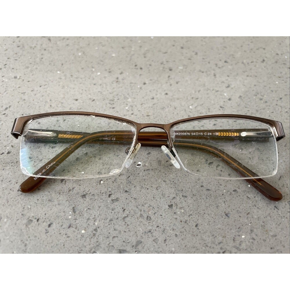 LINK OCCHIALI Eyeglasses LINK2008/N C.24 54-15-138 Brown FRAMES ONLY half rim